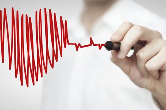 Kardiogramm Zeichnung mit Herz