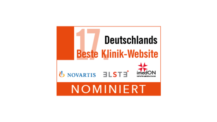 Deutschlands beste Klinik-Website: Wir sind nominiert
