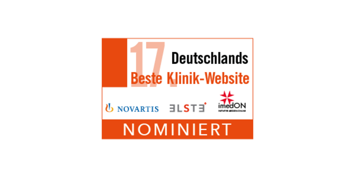 Deutschlands beste Klinik-Website: Wir sind nominiert