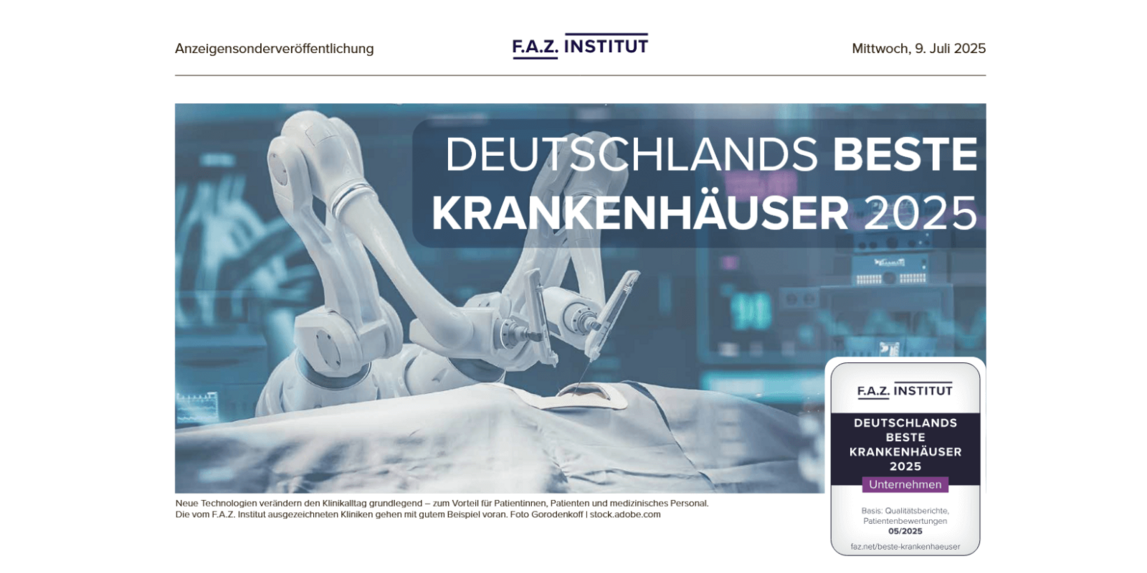 MEDICLIN Herzzentrum Lahr von F.A.Z. Institut ausgezeichnet